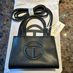 NWT! Telfar black small shopping bag. Sold out online.